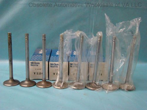 1968 pontiac 350 exhaust valve set 8 4 bbl firebird tempest custom lemans nors