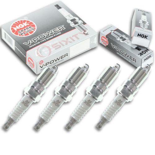 4pcs 03-05 indmar 5.7l v8 ls1 ngk v-power spark plugs 8 cyl gm small block qo