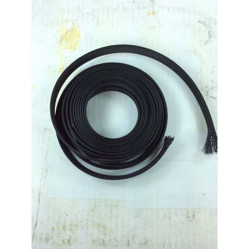 5/8&#034; black ultra black wire wrap flex hose 10 ft car truck motorcycle no reserve