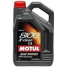 Motul 102051 8100 5 liter 5w40 x-clean engine oil 1.3 gallon x 1 bottle