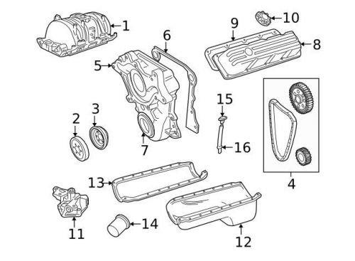 Genuine oil pan gasket set 53008610