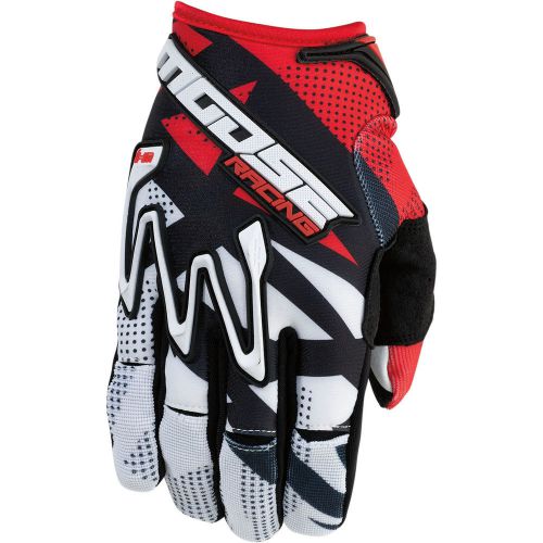 Moose racing mx1 offroad dirt gloves  red/black