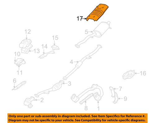 Subaru oem 1998 forester 2.5l-h4 exhaust-heat shield 59020fc000