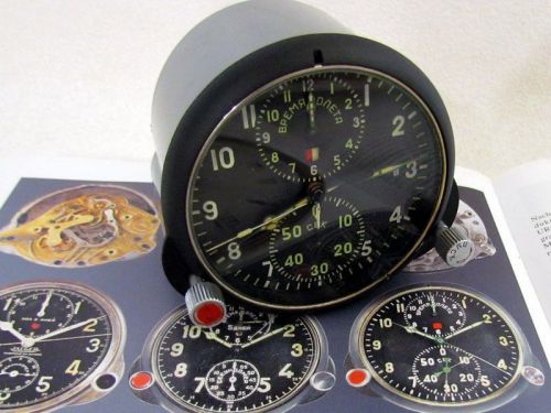 Achs-1 vintage russian air force helicopter mig panel chronograph clock