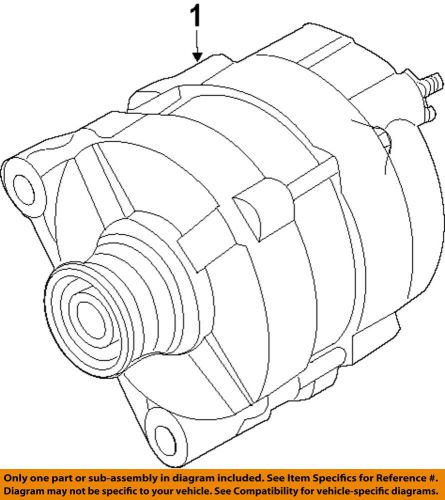 Nissan oem 2015 nv200 2.0l-l4-alternator 231003ln0are