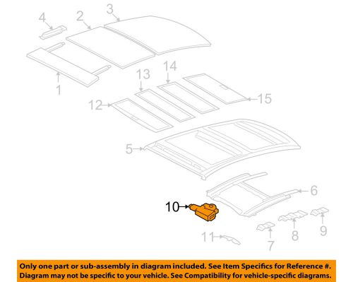 Lexus toyota oem 07-12 es350 sunroof-motor 6326033080