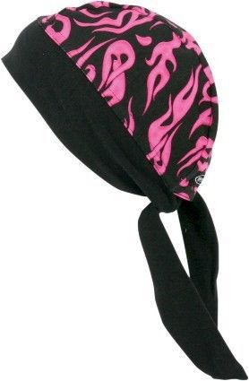 Schampa stretch headwrap  purple mini flames