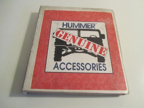 Hummer h1 genuine  accessory manual am general