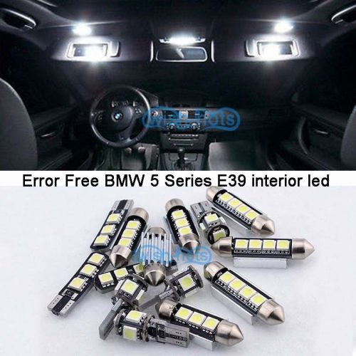 White led interior light kit for bmw 5 series e39 525i 528i wagon touring m+tool