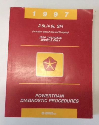 1997 jeep cherokee powertrain diagnostic procedures service manual 2.5l 4.0l sfi