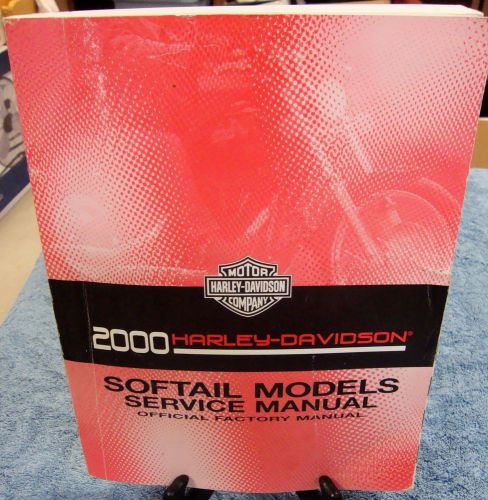 Harley davidson 2000 softail models service manual - good condition