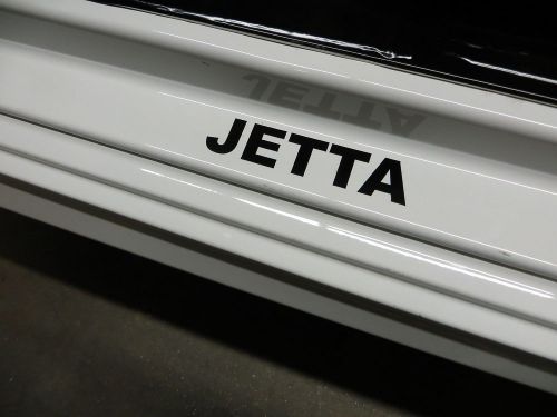 (2pcs) jetta doorstep badge decal - black