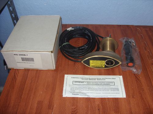 Airmar 200 khz 7 pin dual beam bronze thru-hull 200khz transducer b55-200db-7