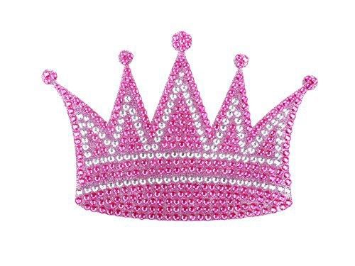 La auto gear queen princess royal crown pink gem crystals car truck suv home