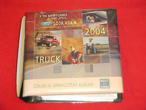 2004 ford f e 150 250 350 ranger truck dealer showroom album color upholstery 04