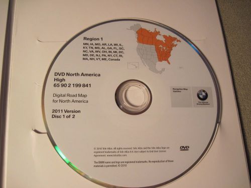 2011 update east coast bmw navigation dvd 65 90 2 199 841 &#034;free u.s. shipping&#034;