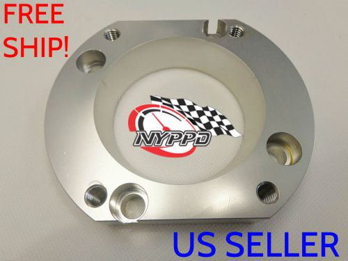 Nyppd throttle body spacer: acura tl 2004-2008 with nitrous drilling [clear anod