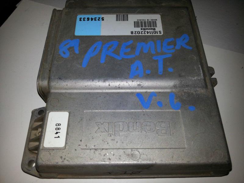 89 eagle premiere ecm id# s101142202b engine computer 5234633 gauranteed tested!