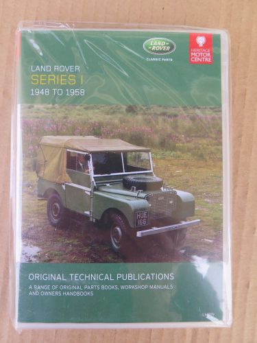 Land rover series i (1948-1958) parts, workshop, and owner&#039;s manuals on cd-rom