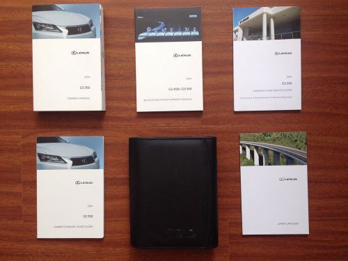 2013 13 lexus gs350 owner&#039;s manual and navigation guide books set gs350 oem