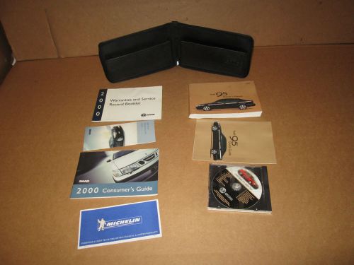 2000 saab 95 9-5 sedan owner&#039;s manual guide set with case