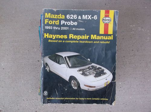 Haynes mazda 626 &amp; mx6/ford probe 1993 thru 2001 all models-used