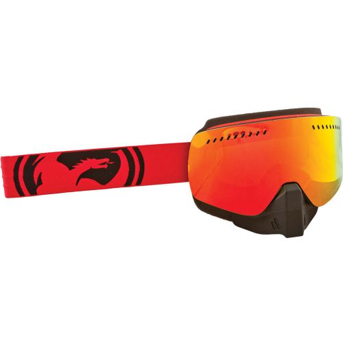 Dragon nfxs snowmobile goggles red/black split/red ion