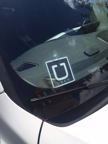 Removable / detachable uber 4” display card sign placard emblem rideshare