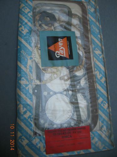 Simca 1000 - full engine gasket  set - fv 510 - reinz - 011954301 - new