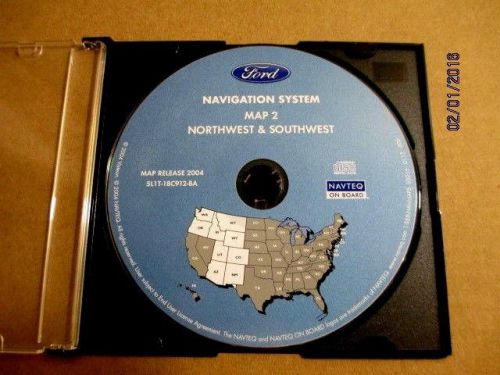 Ford navigation map 2 dvd northwest &amp; southwest gps disc 2004