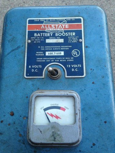 Vintage allstate battery booster/charger model 608 71600