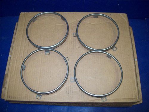 71 72 73 74 dodge charger chrome headlight trim ring set