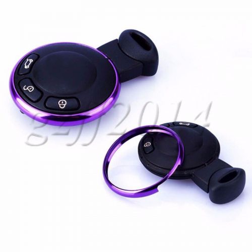 Smart key fob replace purple trim ring fit mini cooper r55 r56 r57 r58 r59 r60