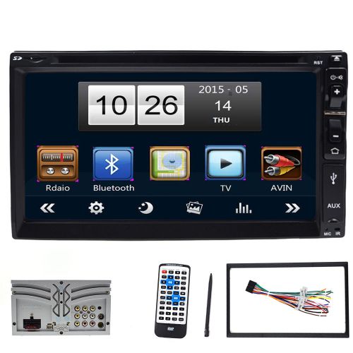 7&#039;&#039; 2 din car stereo dvd player in-dash bt radio audio receiver mp3 sd/usb aux