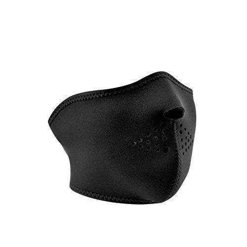 Zanheadgear zanheadgear fleece lined half mask (black, one size)