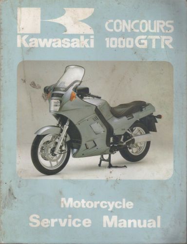 1986 kawasaki motorcycle concours,1000gtr p/n 99924-1065-01 service manual (862)