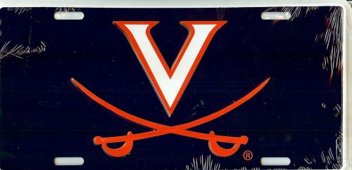 Virginia cavaliers blue license plate