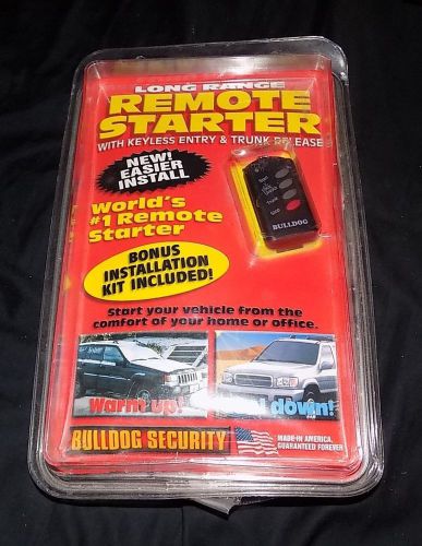 Bulldog security long range remote vehicle starter model rs114 brand new kit htf