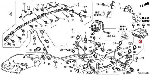 ** oem part no. 77960-ta0-a03 **  genuine honda accord - srs unit (continental)