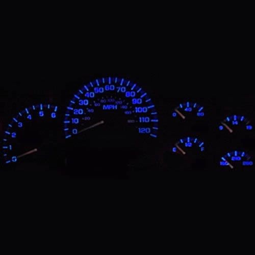 Dash cluster gauges blue smd leds lights kit fits 95-98 chevy c1500 k1500 trucks