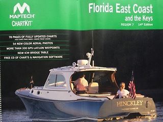 Maptech chartkit florida east coast &amp; the keys isbn 0-74361-043-1