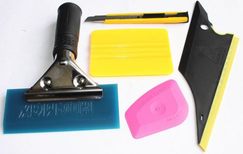 Useful 5 in 1 car window film  tools squeegee scraper set kit car home tint