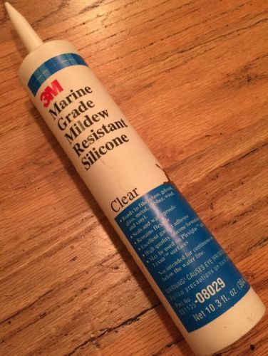 3m marine grade mildew resistant silicone, (10.3 oz cartridge), clear, 08029