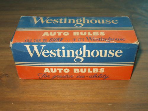 Vintage 11 westinghouse auto bulbs nos.1129 1034 w63 headlight, lamp, signal etc