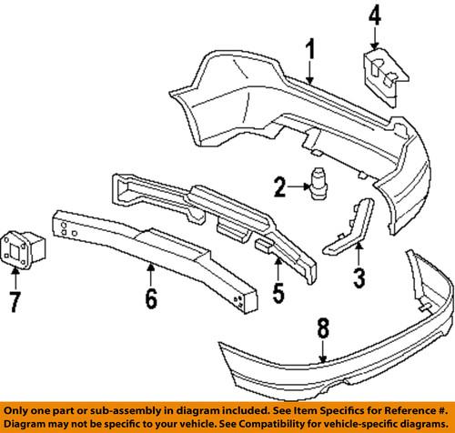 Honda oem 71570svaa01 bumper-energy absorber