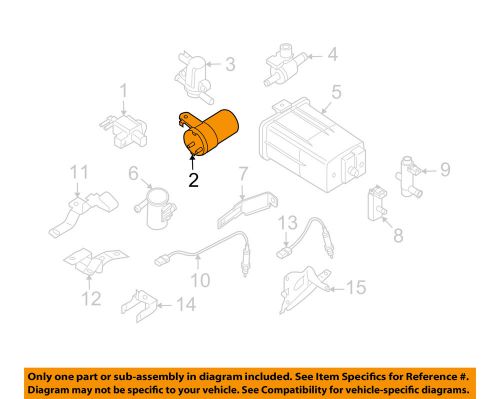 Suzuki oem 09-12 equator 4.0l-v6 emission-tank 1858082z00