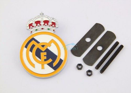 Football 3d car front grille grill badge emblem decals for real madrid