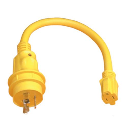 Marinco pigtail adapter - 15a female to 30a male