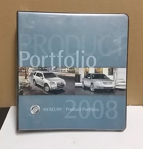 2008 mercury product portfolio binder