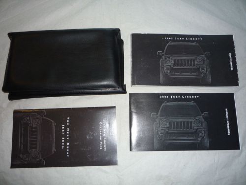 2002 jeep liberty owner&#039;s manual set